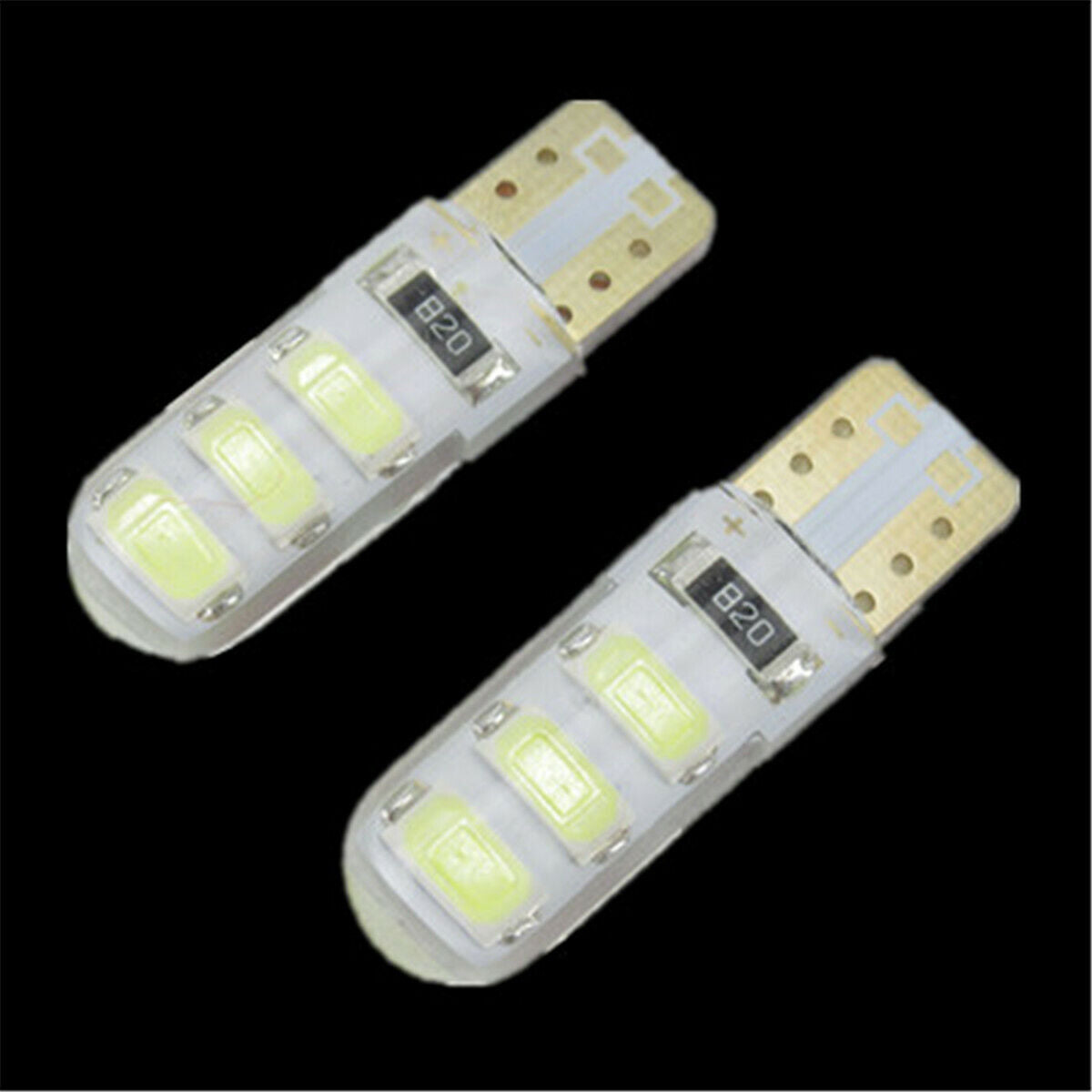 2PCS Auto LED Light T10B 6SMD White Color Light Bulb 5630 Car Turn Signal Light