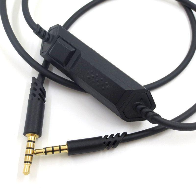 Black AUdio Earphone Cable for Logitech Astro A10 A40 Gaming Headset