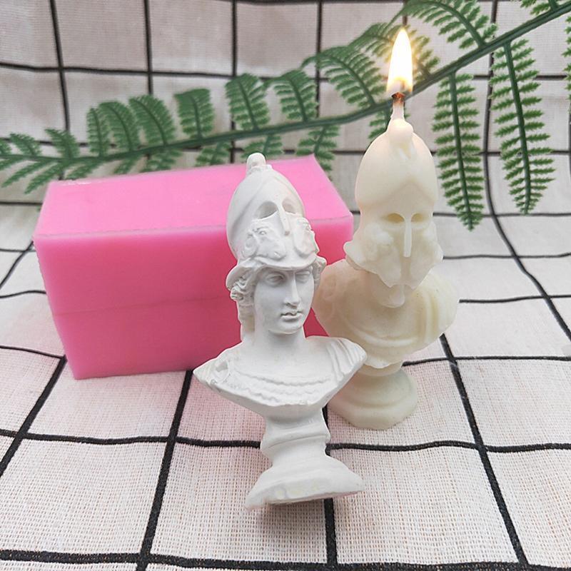 Greek Goddess Silicone Candle Mold Handmade Fondant Plaster Mould