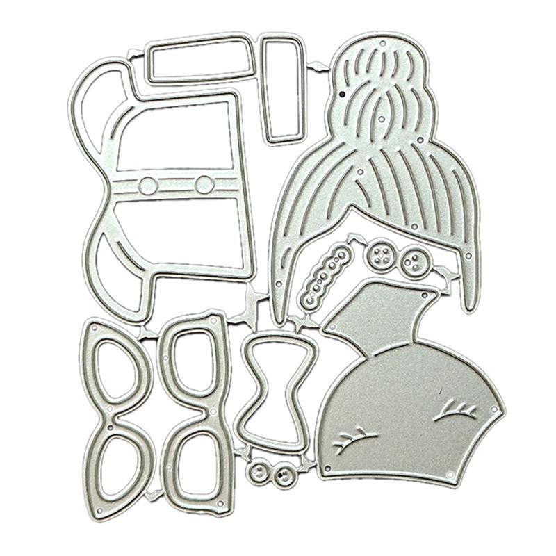 Girl Metal Cutting Dies Scrapbooking Stencil Die Cuts Card Embossing DIY Photo
