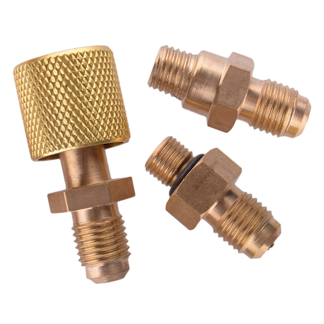 8pcs AC A/C Air Conditioning Refrigeration Connector Adapter Hoses Universal Kit