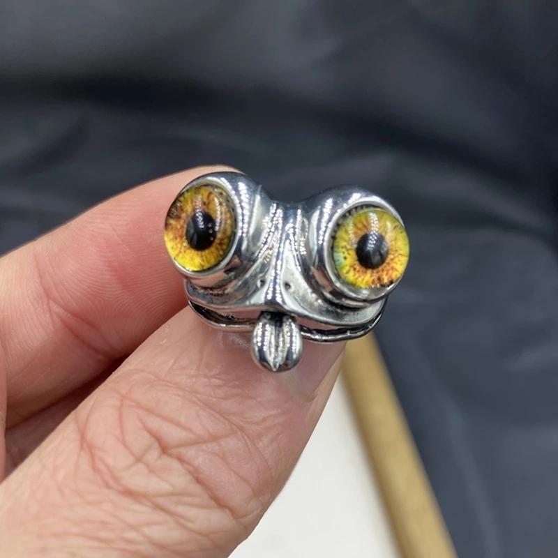 Frog Rings Personalized Open Adjustable Couples Rings Cute Animal Wedding Bands