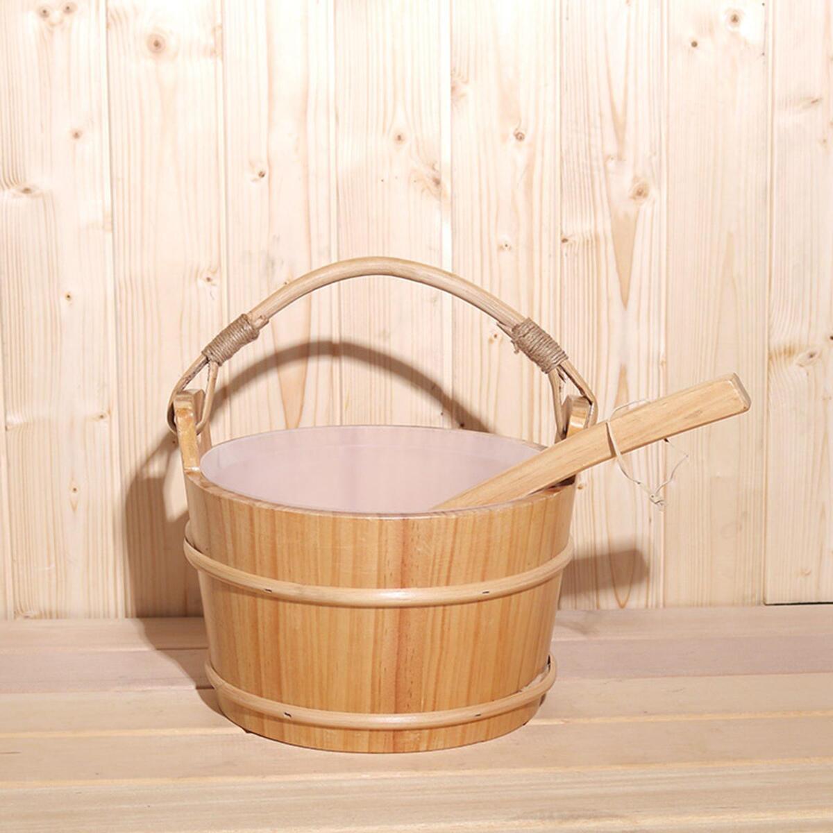 1 Gallon  Sauna Bucket and Ladle & Liner SPA Accessory -