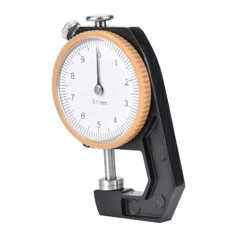 Upgraded 0~10mm Thickness Gauge Flat Head Thickness Tester Dial for Leather