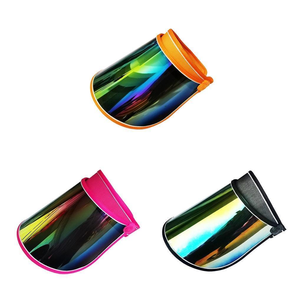 3x Sun Hat Visor Reusable Fishing Hiking Golf Outdoor Face Visor Headband