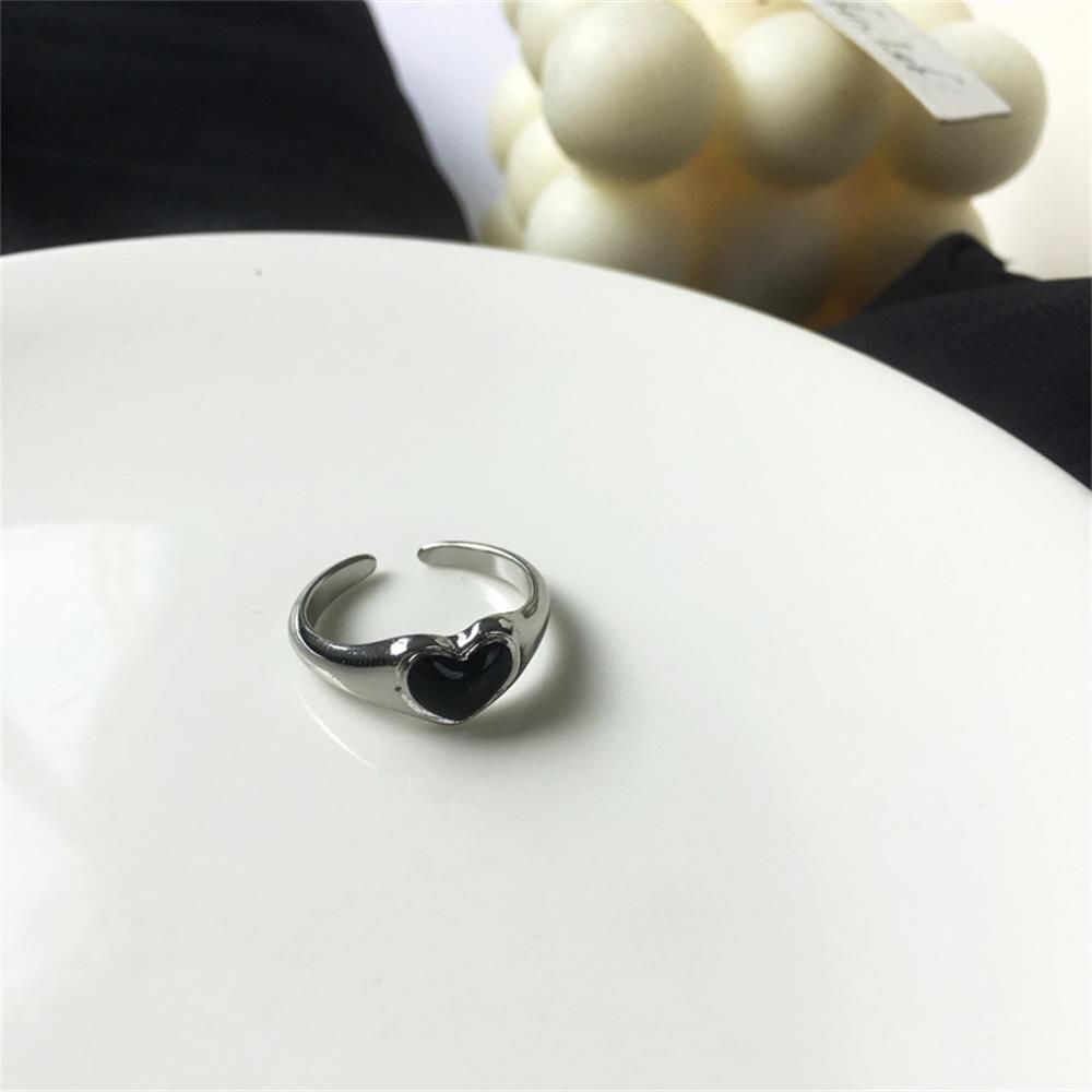 Jewelry Gift Heart Ring Love Ring Opening Design Ring Index Finger Rings
