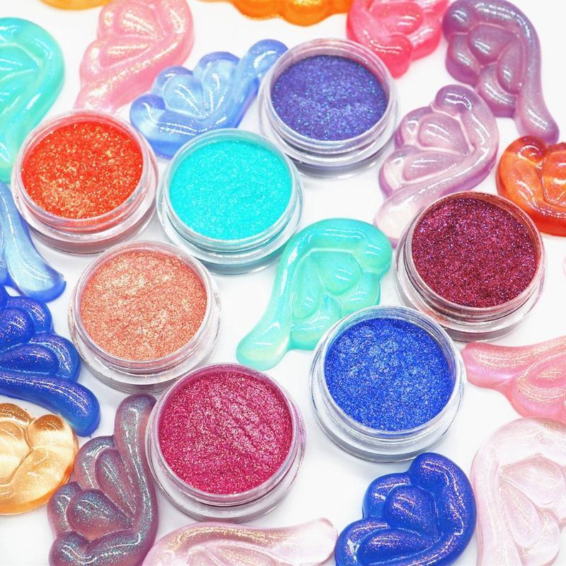 7 Color Powder Set for DIY Soap Making Bath Bomb Candle Glittering Amazing