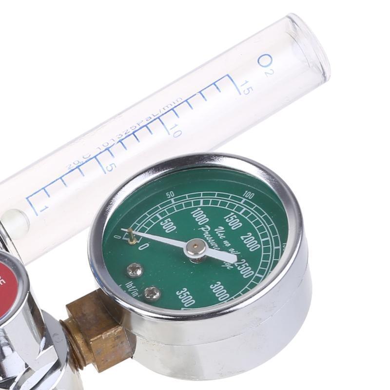 Oxygen Gauge Oxygen Pressure Gas Regulator G-5/8" Inhaler O2 Pressure Reducer