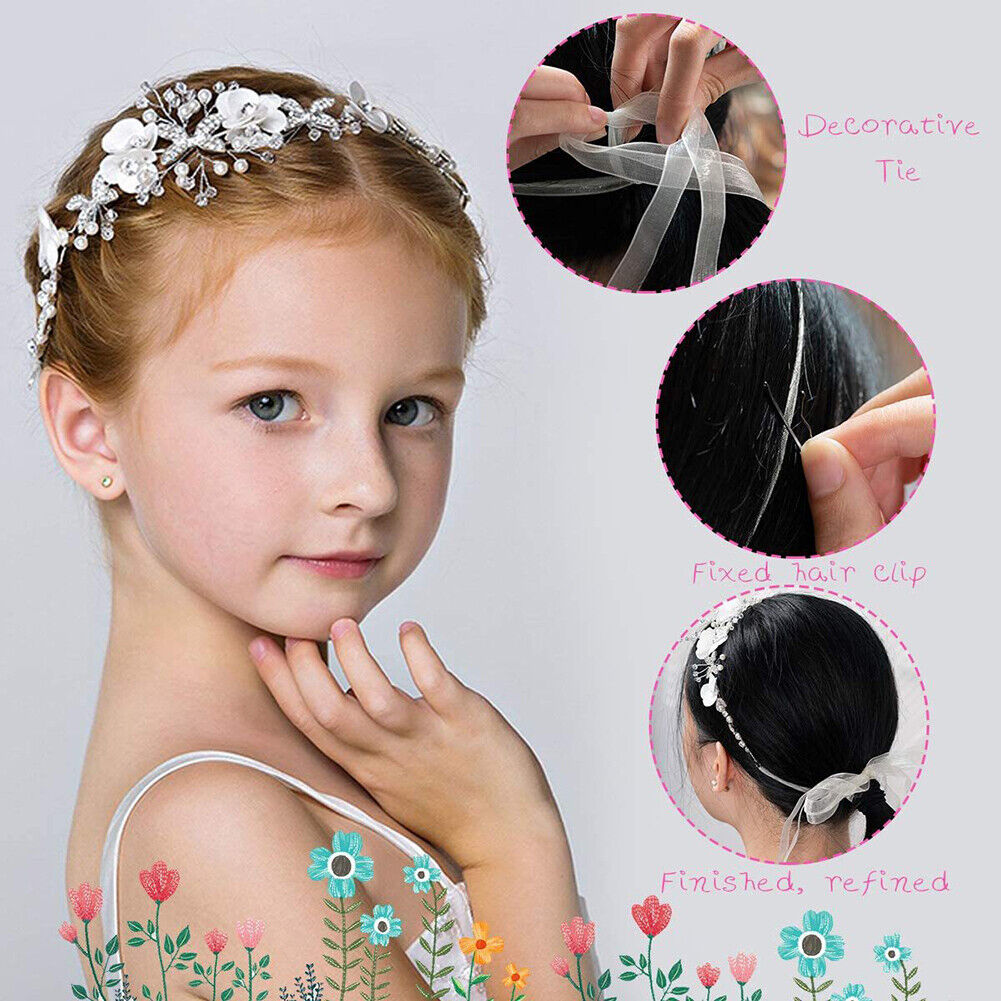 Hair Garland Flower Girl Bridesmaid Headdress Hair Headband Bridal Tiara