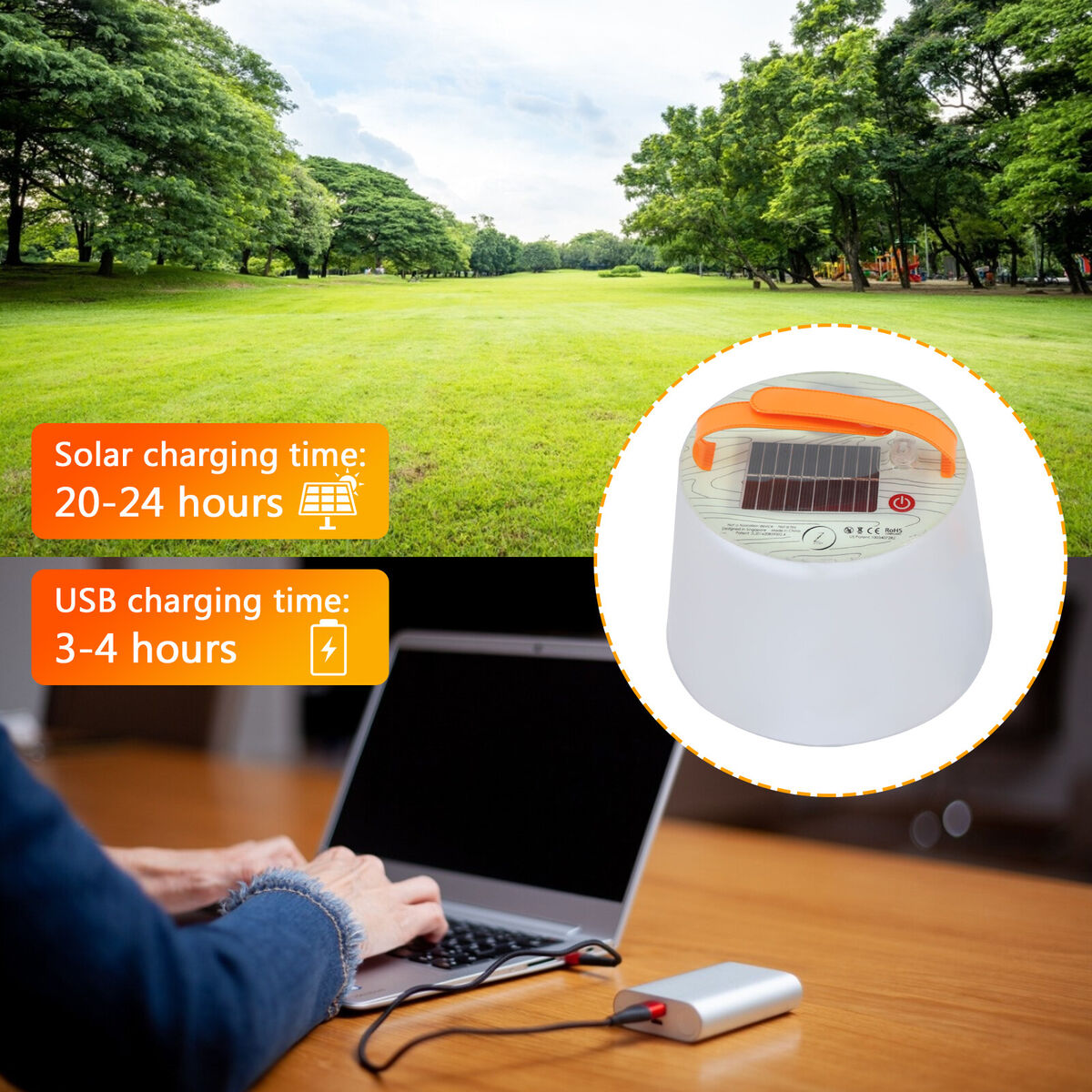 2000MAH New Bluetooth Speaker Solar Inflatable Light Waterproof Folding Cam