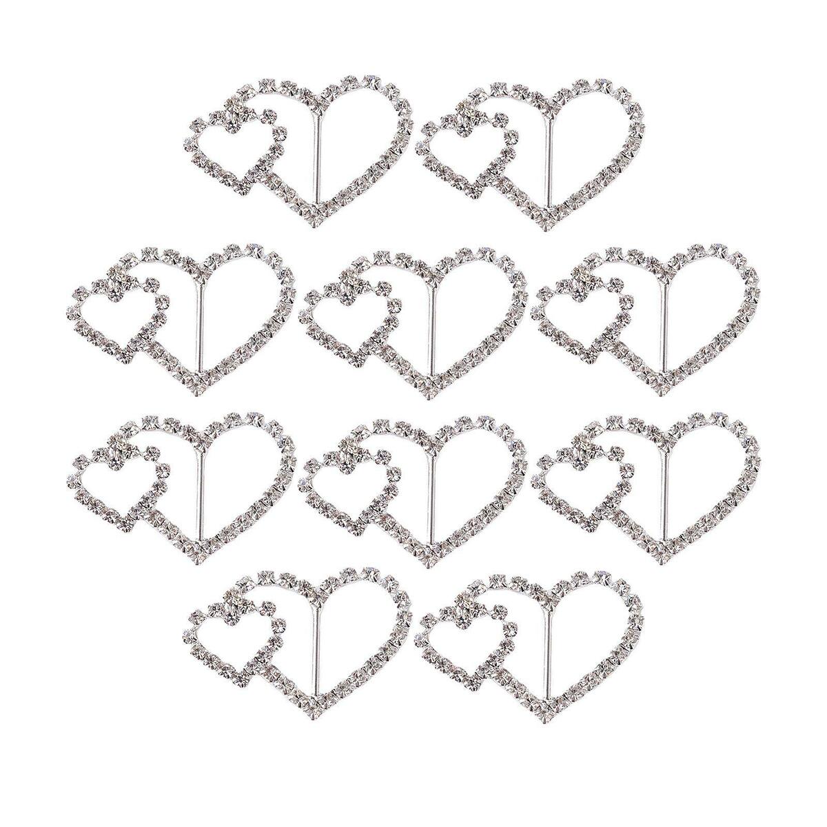 Rhinestone Ribbon Buckles Sliders Sash Scarf Buckle Clip DIY Hairpins