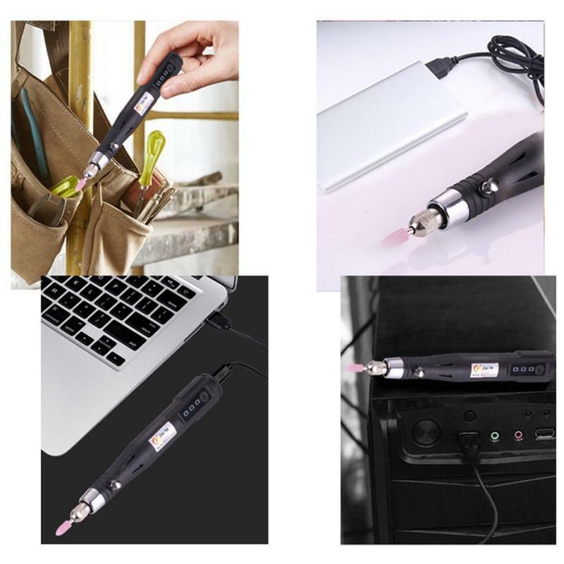 Portable Drill Rotary Tool Kit USB Charging Electric Engraving Pen for Polishing
