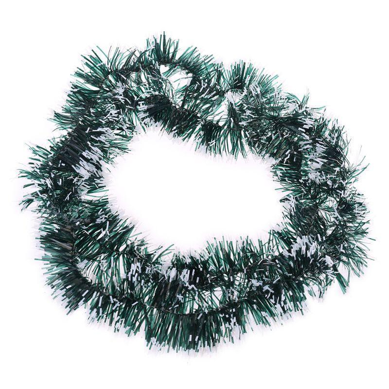 Green Christmas Tinsel Garland for Tree Tinsel Twist Garland Festivals Parties