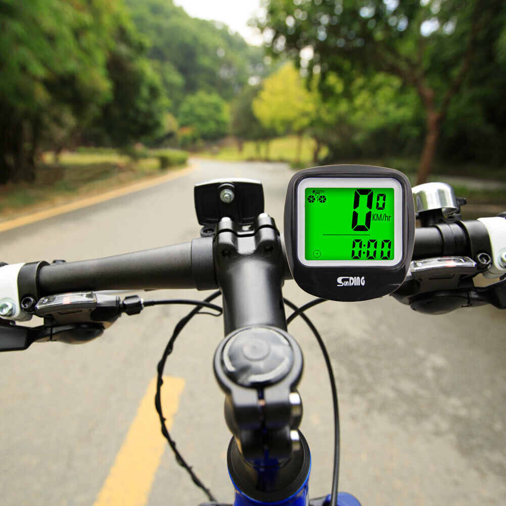 SUNDING MTB Bike Wired Speedometer Cycling Bicycle Digital LCD Computer