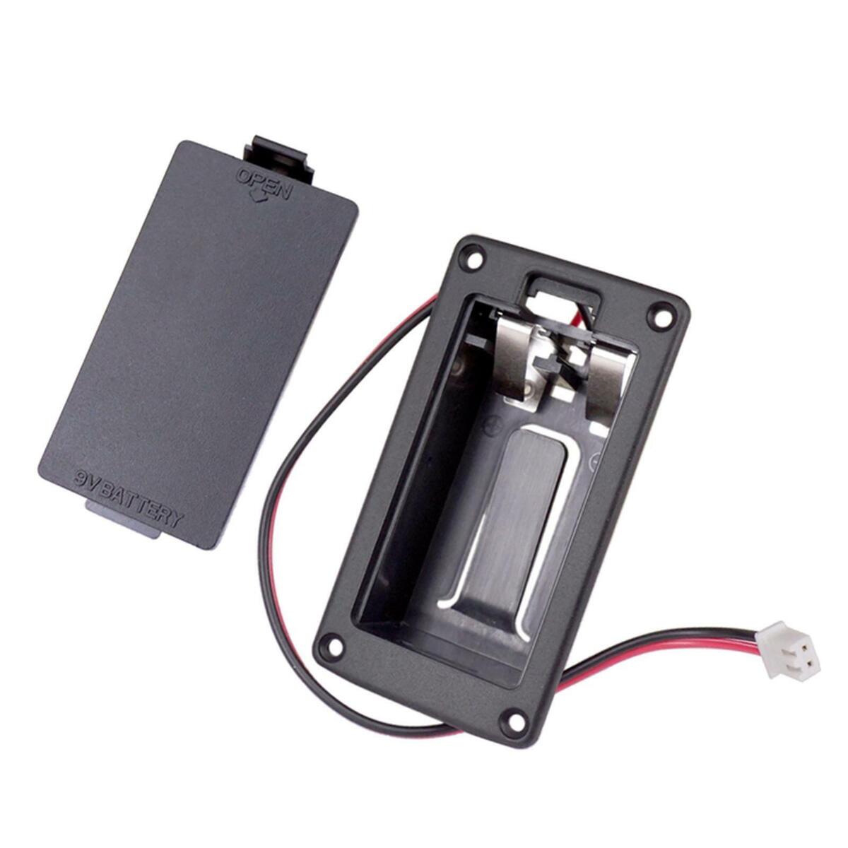 Abs 9v battery holder / case / case compartment protective case guitar & bass