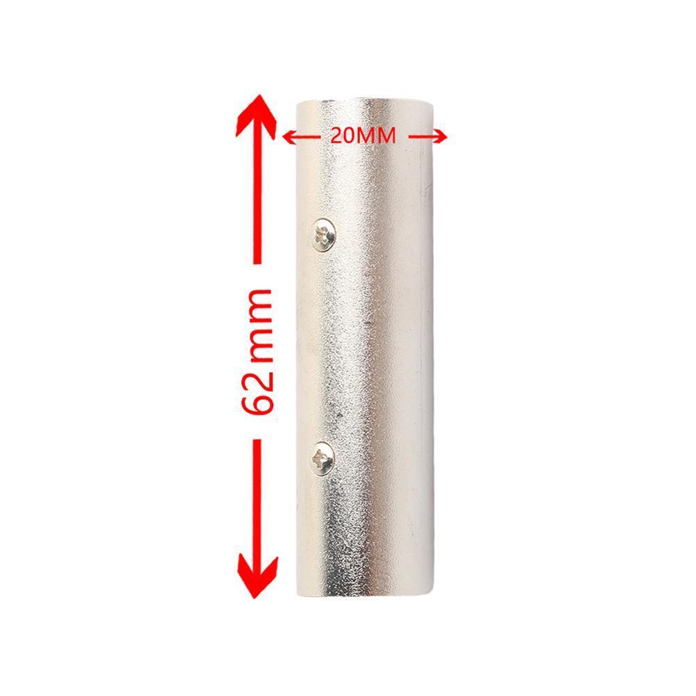 2pcs 3Pin XLR Male to XLR Male Microphone Power For Adapter Plug Connector