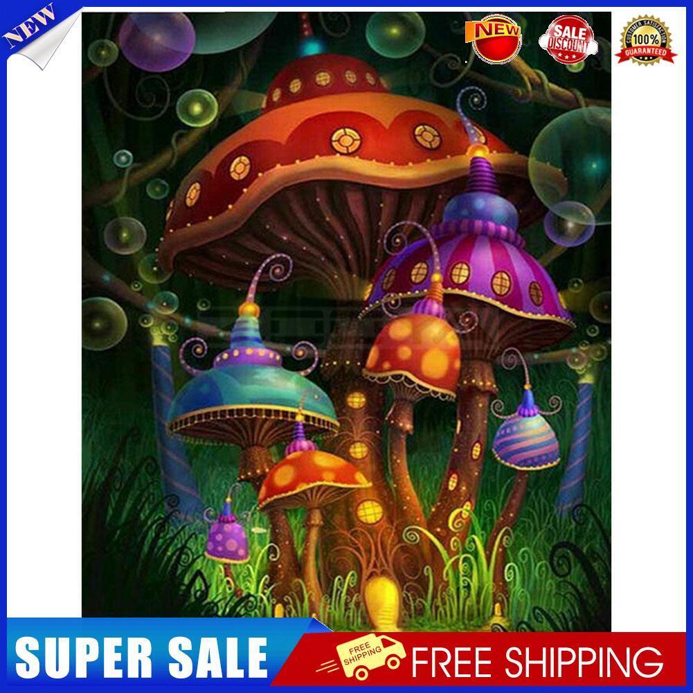 Mushroom Painting Diamond Full Drill Embroidery DIY Cross Stitch Home Decor