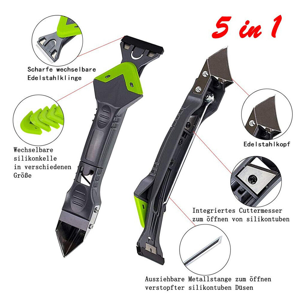 11pcs Glass Cement Scraper Remover Caulk Finisher Sealant Smooth Scraper