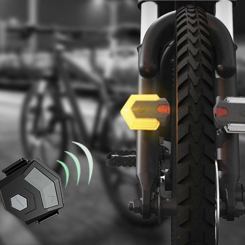 Smart Bike Taillight with Turn Signals Safety Warning Cycling Light Rechargeable