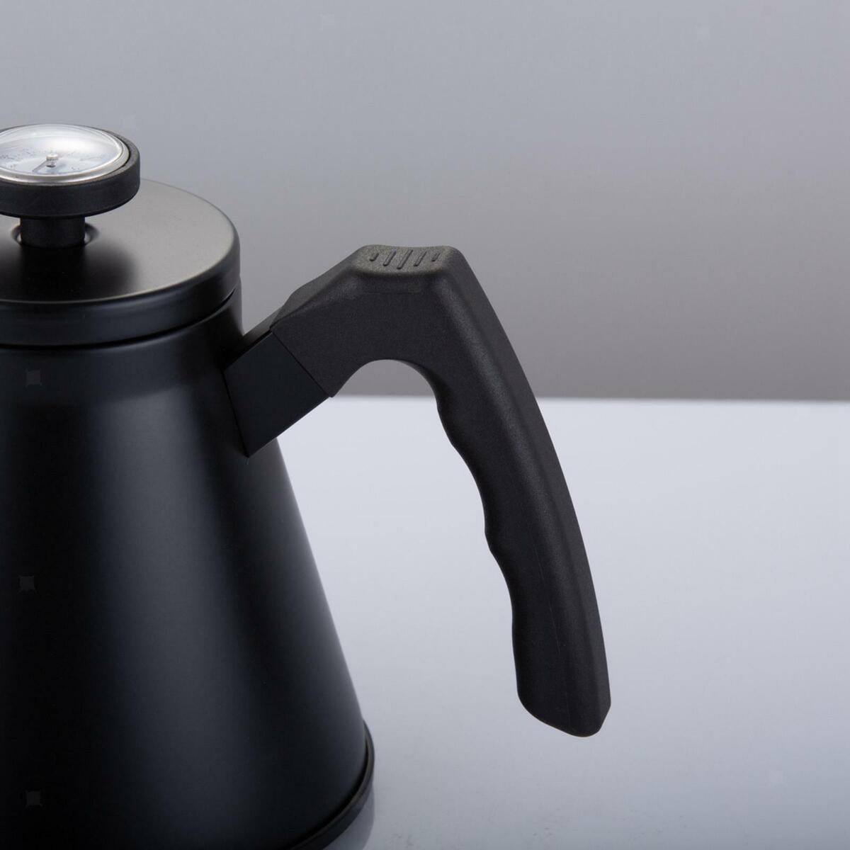 Stainless Steel Gooseneck   Kettle for Stovetops Black
