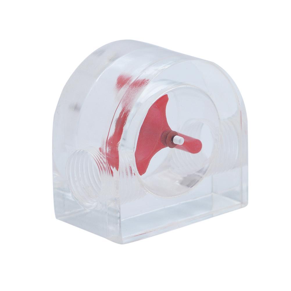 1pc Acrylic Semicircle 2 Way Flow Meter Indicator Port for PC Water Cooling