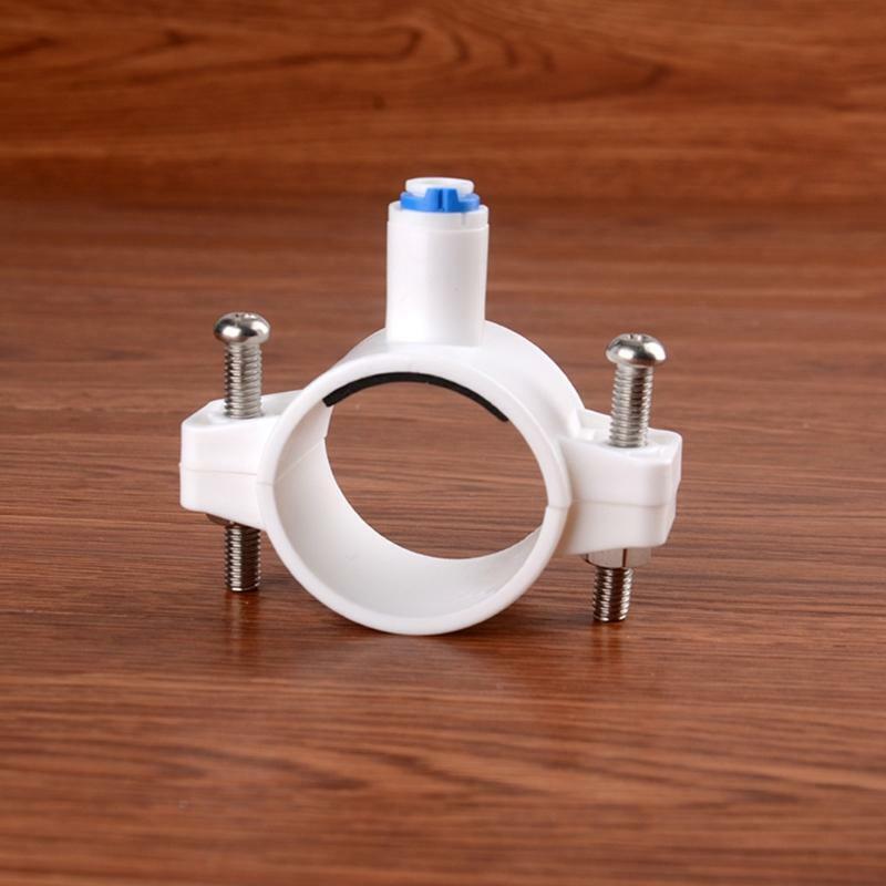 Pipe Fittings RO Water 40mm Drain Waste Water Pipe Clamp Saddle Clips 1/4" Hose