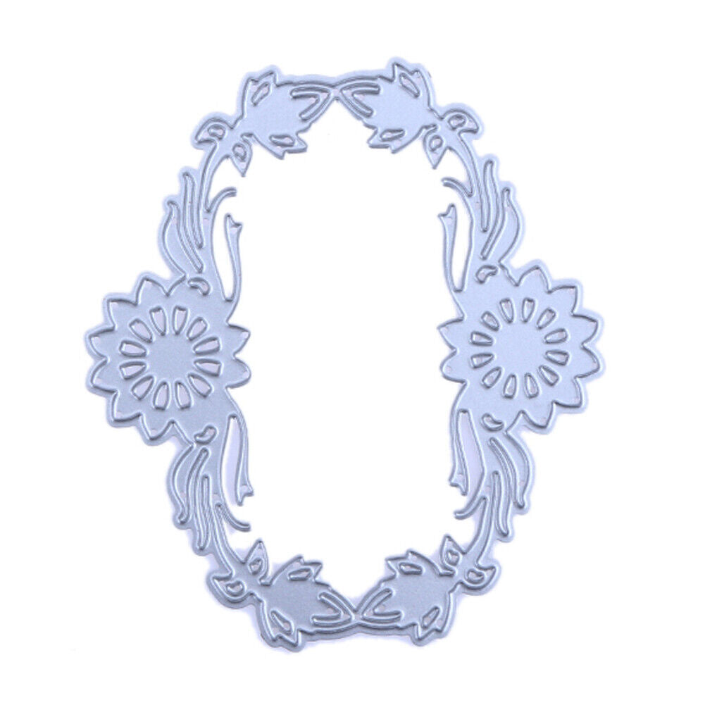 Symmetrical Flowers DIY Cutting Dies Metal Stencils Scrapbook Craft-142066