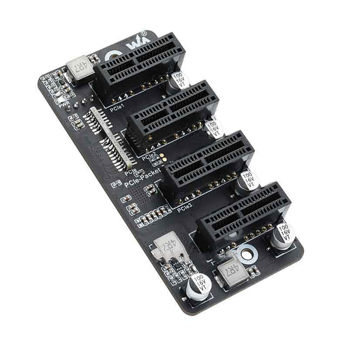 PCIe Expansion Card 4 Way Gen 2 X 1 PCIe Packet Switch 4P for Raspberry Pi A2UK