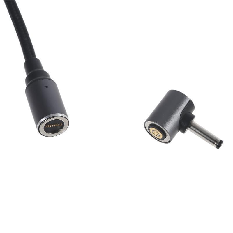100W Magnetic Type-C to 3.5x1.35mm Converter 19cm Length Laptop Charging Cable