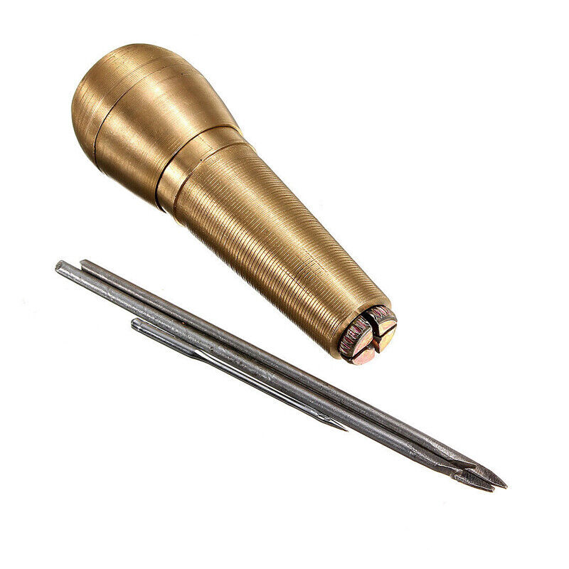 Canvas Leather Tent Sewing Awl Hand Stitcher Taper Leathercraft Needle Kit Tool