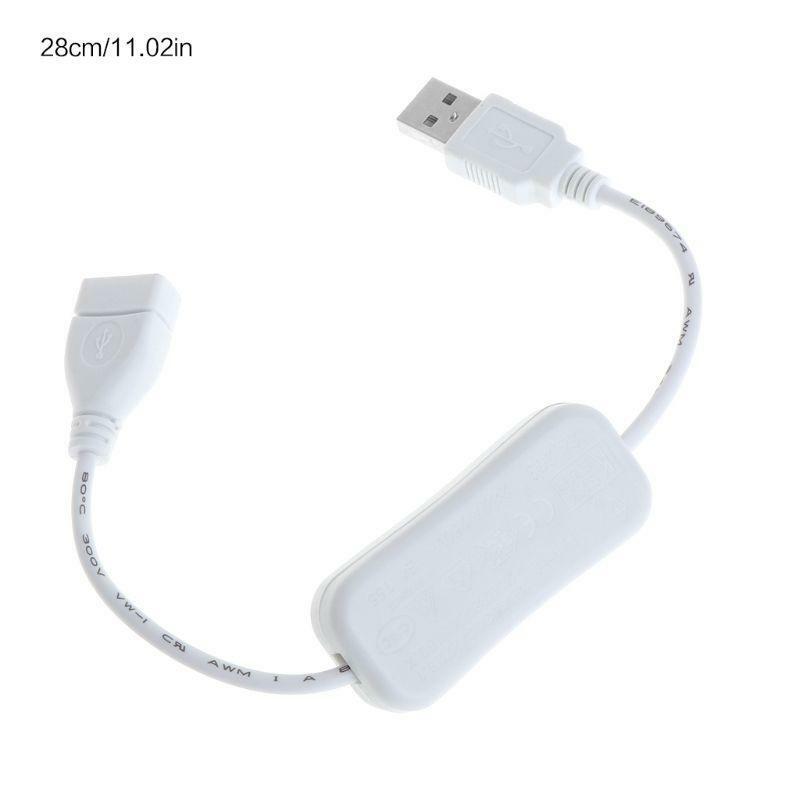 USB cable New 28cm USB 2.0 A Male to A Female Extension Extender White Cable ON