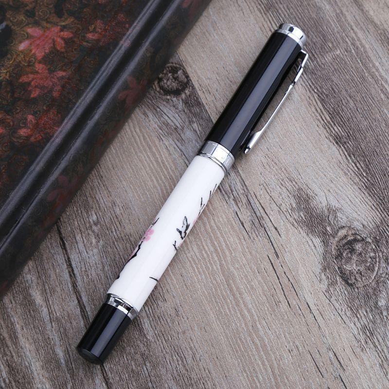 Fountain Pen Medium Nib 0.5mm Business Supplies For School Student Plum Blossom