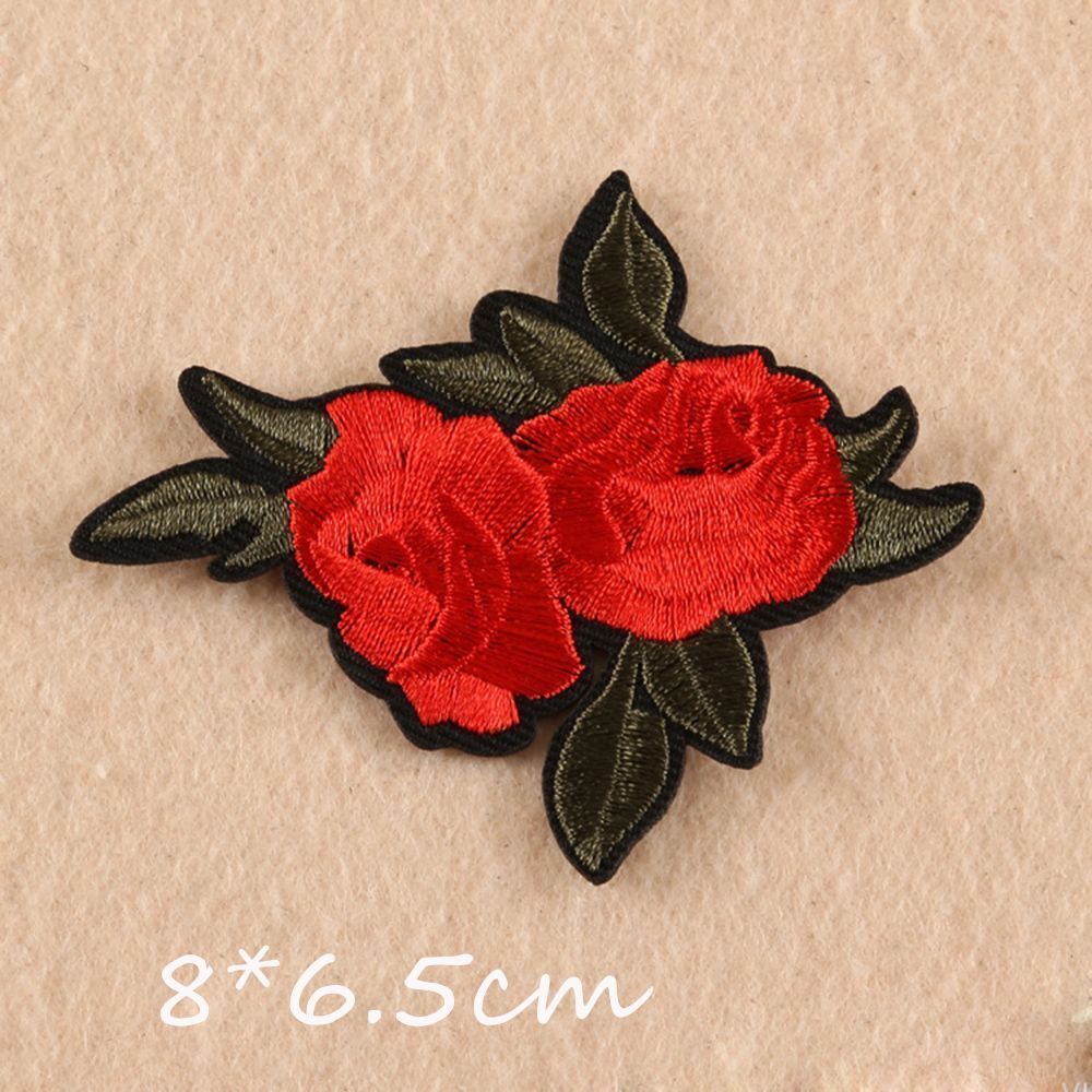 11pcs/set New Craft Motif Jeans Embroidered Applique Patch Flowers Sew/Iron on