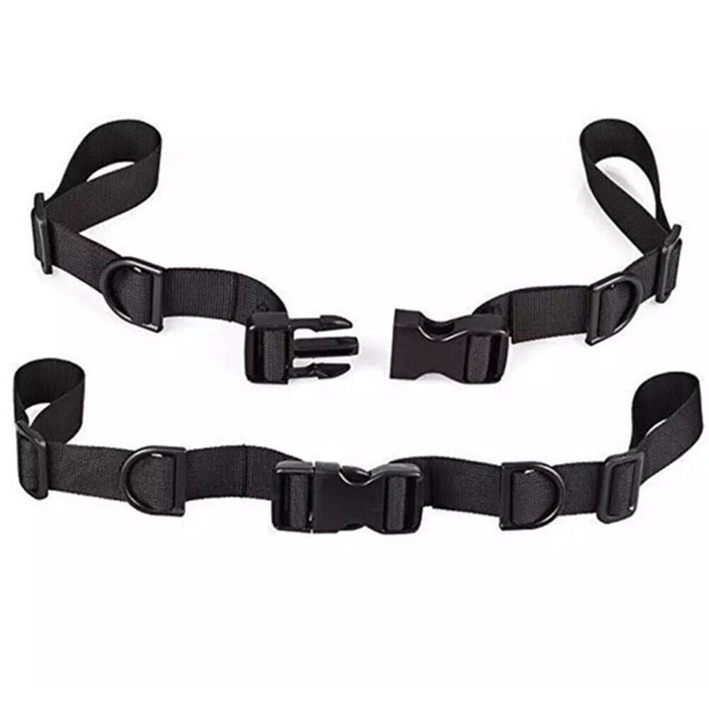 Adjustable Backpack Chest Harness Strap Non-Slip Backpack Straps (Black)