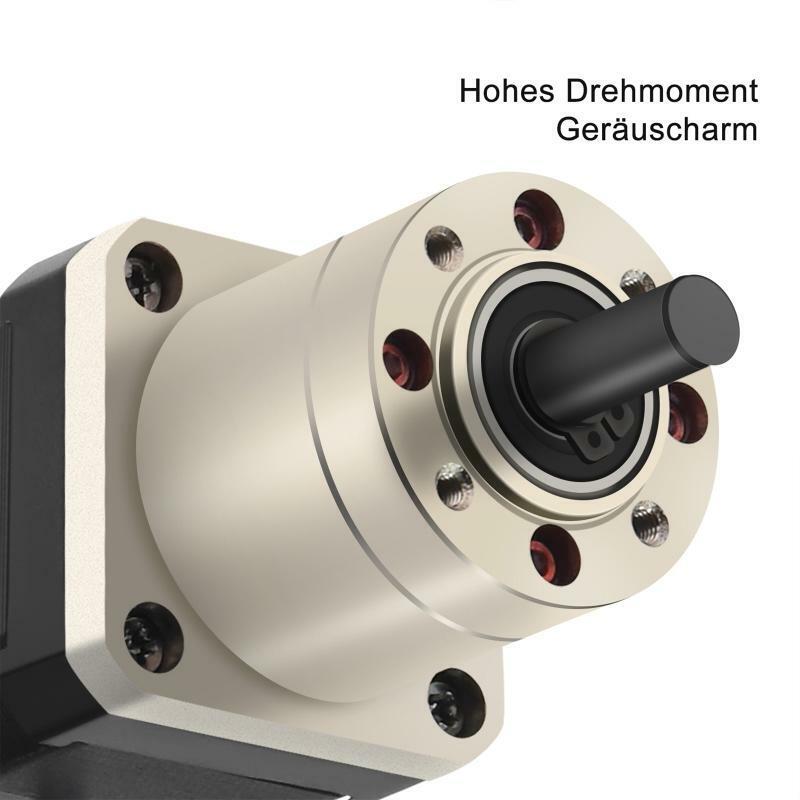 27:1 Planetary NEMA 17 Step Motor 2 Phase 0.067Degree 0.4A Stepping Motor 42mm