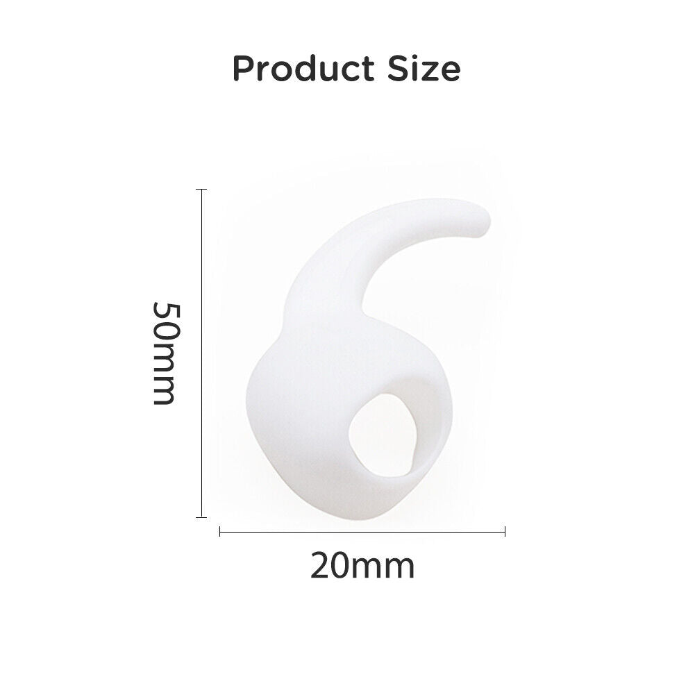 2pcs Earphone Ear Hook Earphone Holder Cover for Beats Studio Buds ((White)