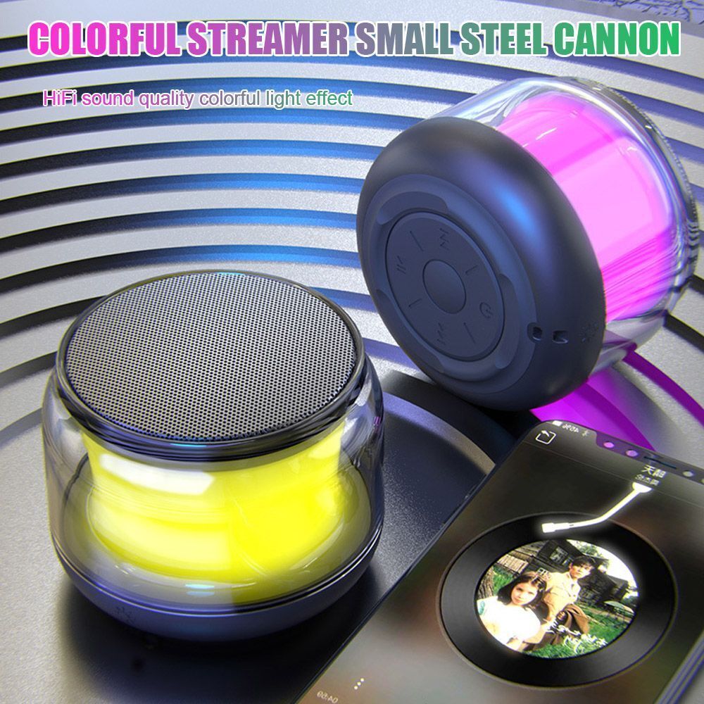 Portable Mini Bass Outdoor Stereo Sound Wireless Colorful Bluetooth Speaker