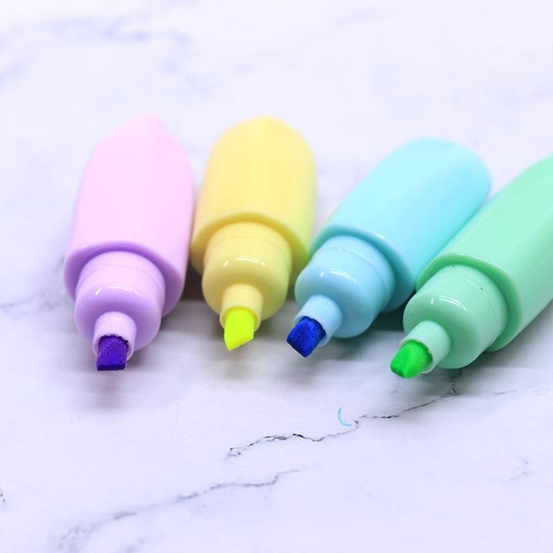6 Colors Novelty Highlighter Marker Pens Non Toxic Quick Drying Kid Graffiti Set