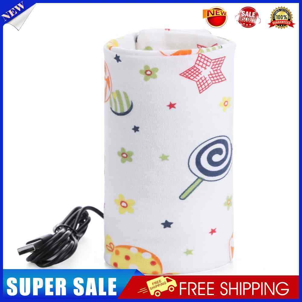 Baby Bottle Warmer Portable Milk Cup Heater Infants Feeding Bottle Bag (D)