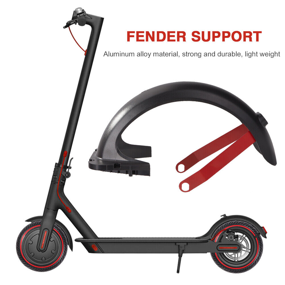 Scooter Mudguard Bracket Break-Proof Rear Mud Fender Support Frame (Red)