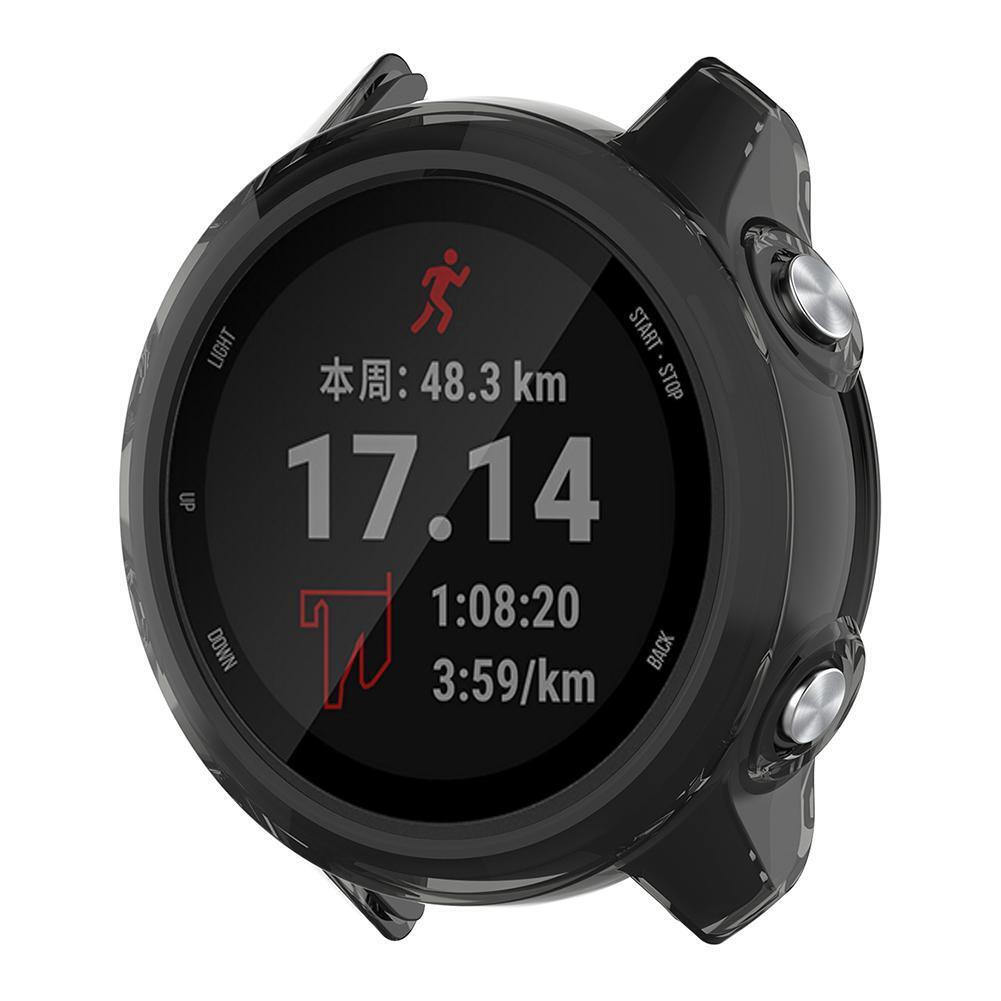 TPU Case Cover for Garmin Forerunner245M/245 Smart Bracelet (Clear Black)
