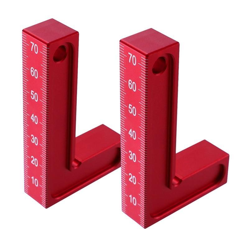 Aluminium Alloy 90 Degree Positioning Squares Right Angle Clamps Woodworking