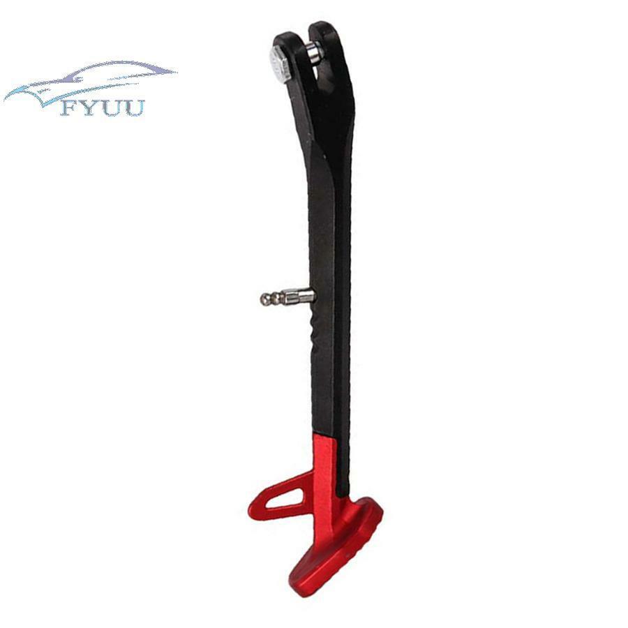 Motorcycle Single Side Stand Leg Kickstand Supporter 220MM CNC Alloy Black+Red
