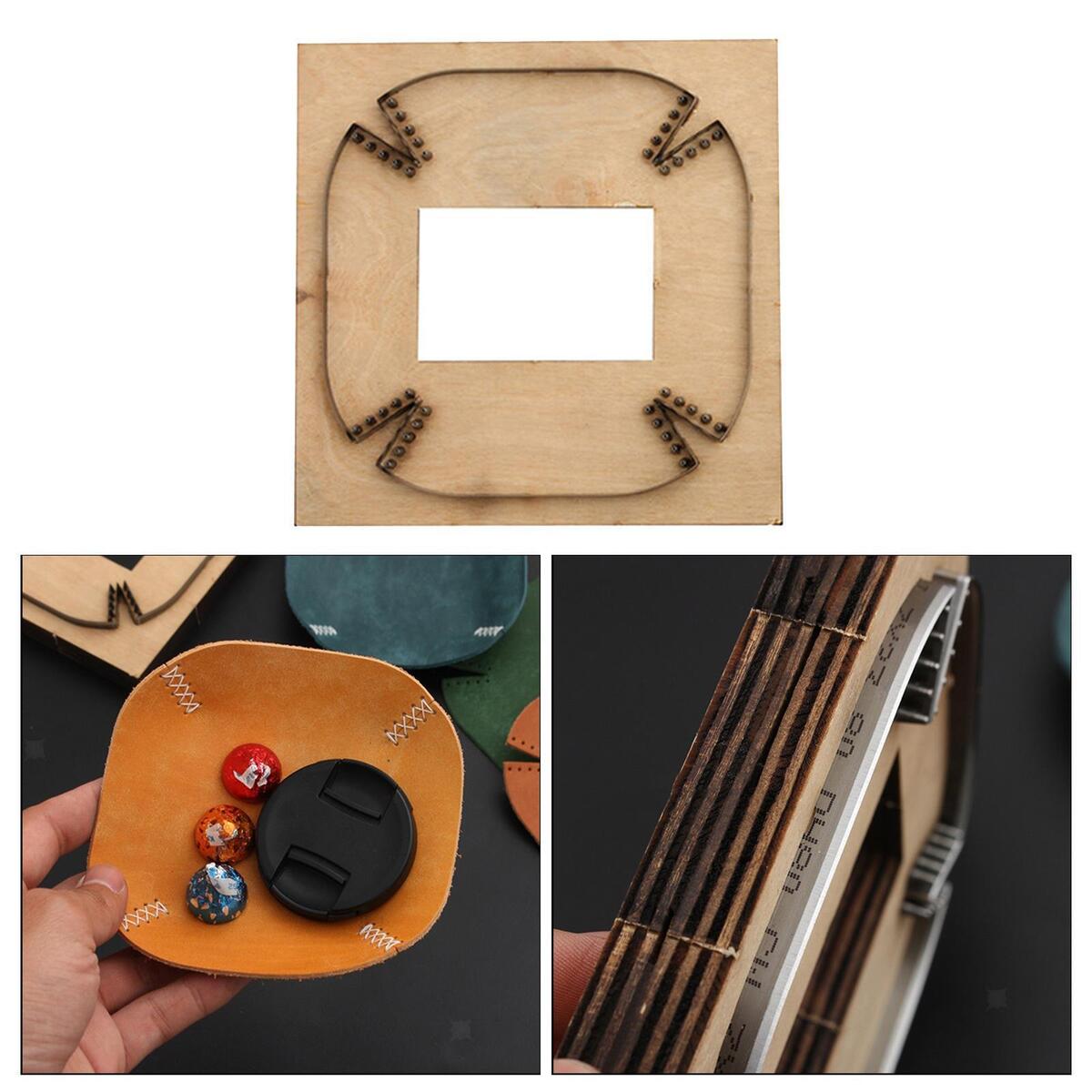 Shiwaki Steel Wooden Base Leather Cutting Die Leather Plate Key Tray Mold Cut