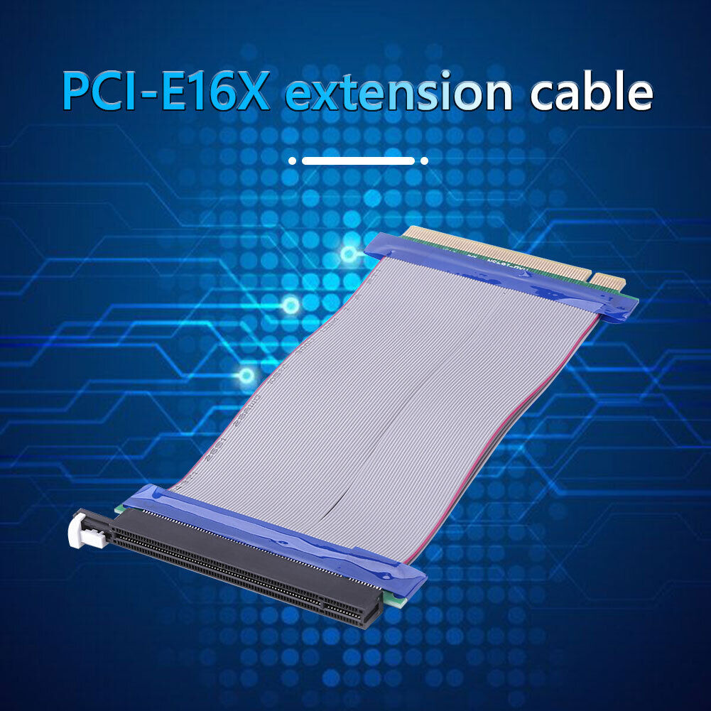 PCIE X16 PCI Express Riser Extender Card Adapter Extension Power Cord Cable