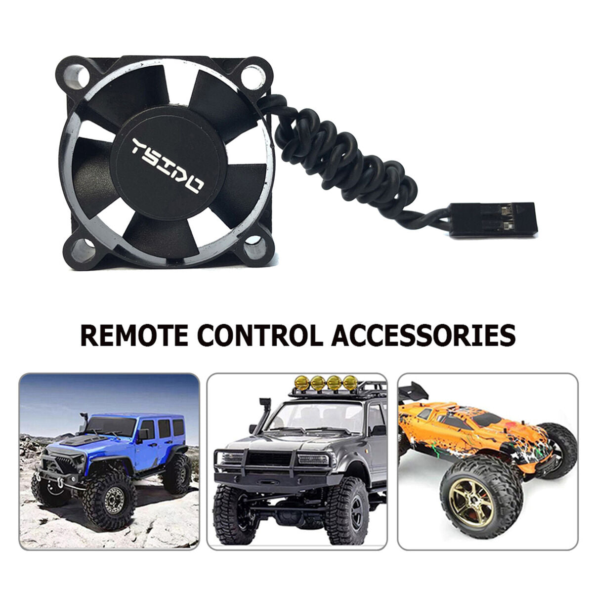 Ysido 3010 2x 25000rpm Cooling for 1/10 1/8 1/12 RC Car Brushless Motor ESC