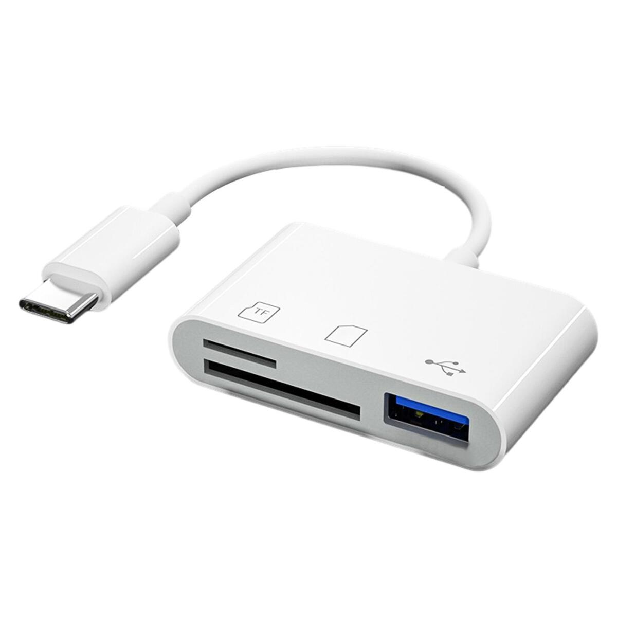 USB C TF SD Card Reader SD to USB C Adapter for Computer Ubc C Devices