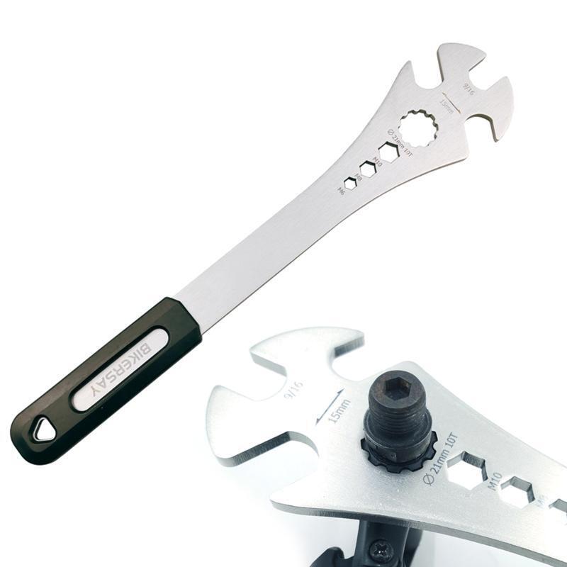 Bicycle Pedal Wrench Extra Long Handle Cycling Pedal Spanner for MTB Road Bike