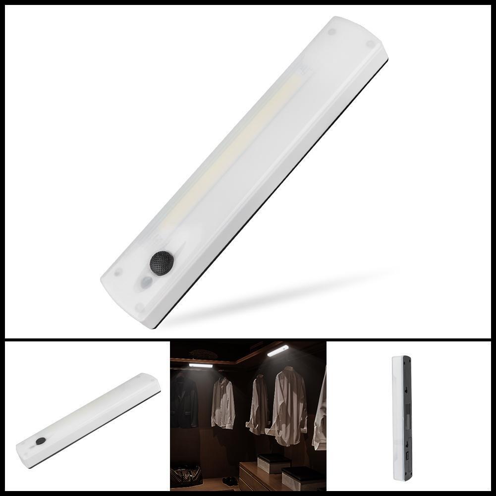 COB LED Indoor Cabinet Closet Night Light Wardrobe Step Bar Lamp Lighting