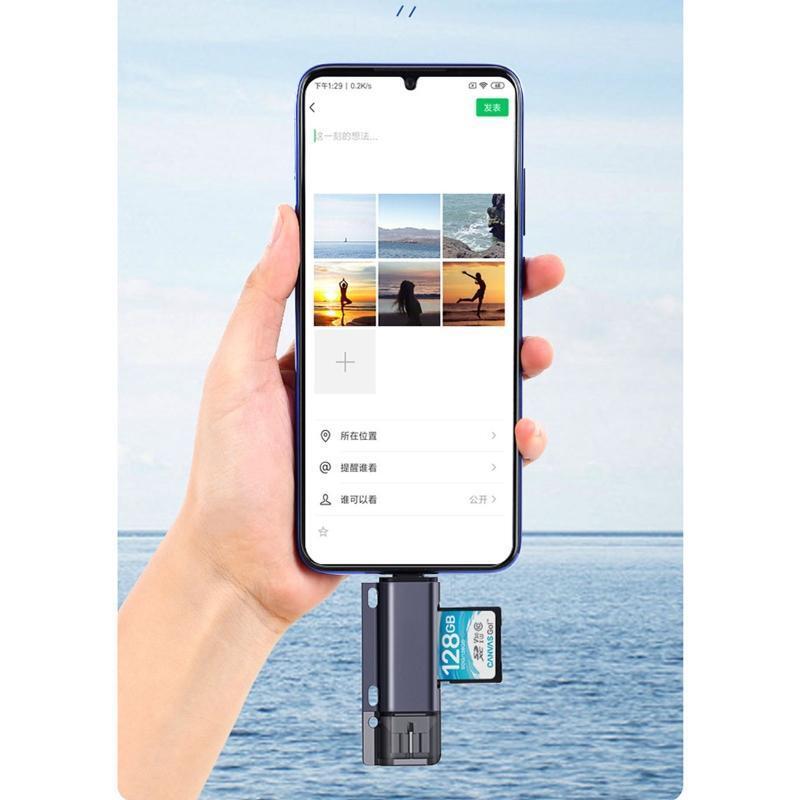 High SpeedAll In 1 Mini Adapter New Usb 2.0 Micro-SD TF M2 MS Flash Card Reader